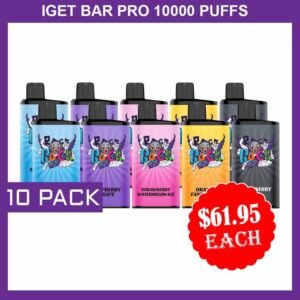 IGET BAR PRO 10000 PUFFS – 10 PACK