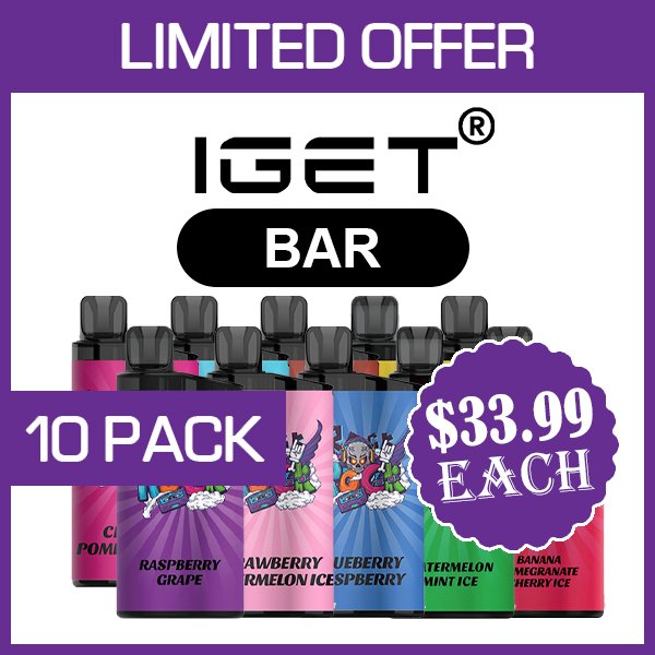 IGET BAR – 3500 PUFFS – 10 PACK