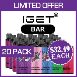 IGET BAR – 3500 PUFFS – 20 PACK