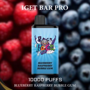 IGET BAR PRO BLUEBERRY RASPBERRY BUBBLE GUM – 10000 PUFFS