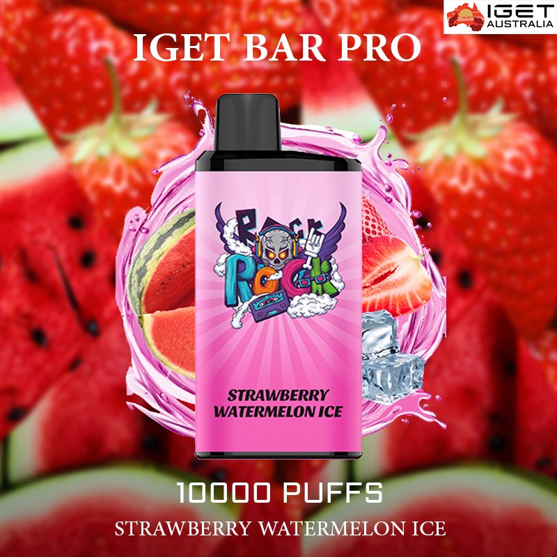 IGET BAR PRO – STRAWBERRY WATERMELON ICE – 10000 PUFFS