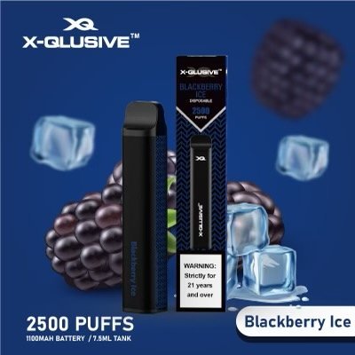 X-QLUSIVE BLACKBERRY ICE – 2500 PUFFS