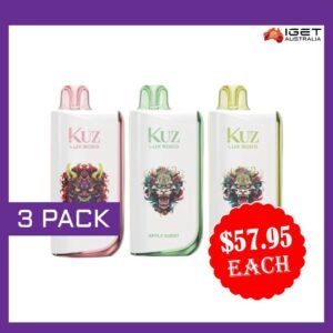 KUZ LUX 9000 PUFFS – 3 PACK