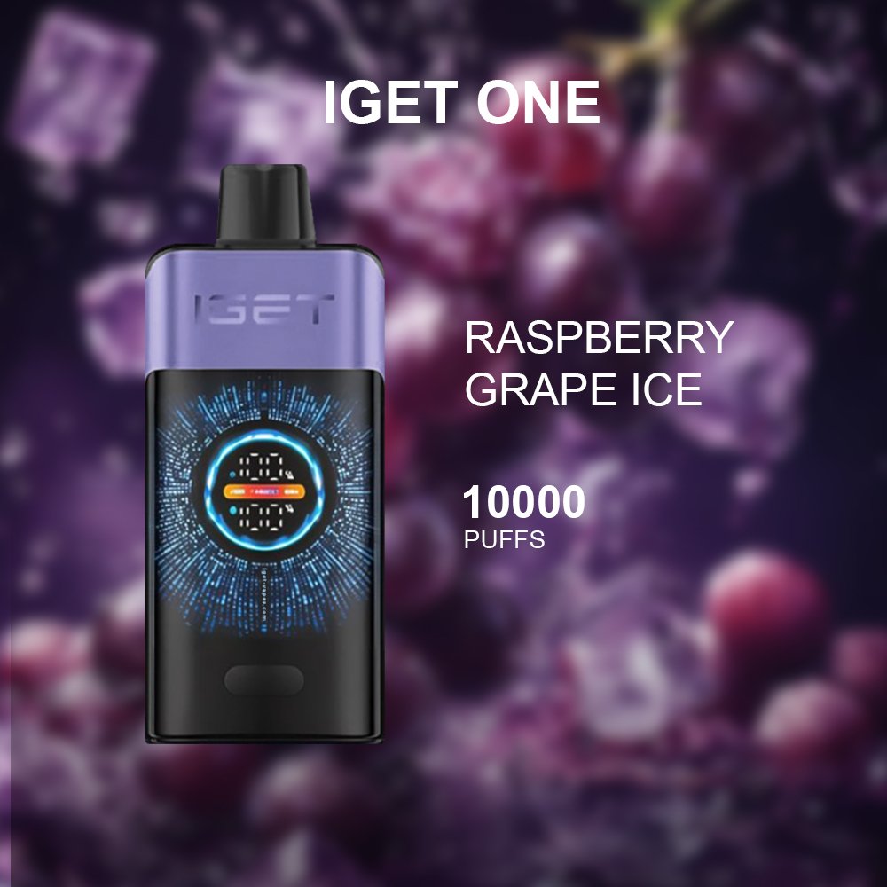 IGET ONE RASPBERRY GRAPE ICE – 12000 PUFFS