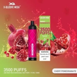 X-QLUSIVE MEGA CHERRY POMEGRANATE – 3500 PUFFS