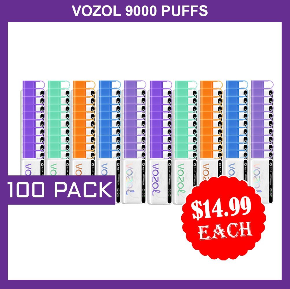 VOZOL 9000 PUFFS – 100 PACK